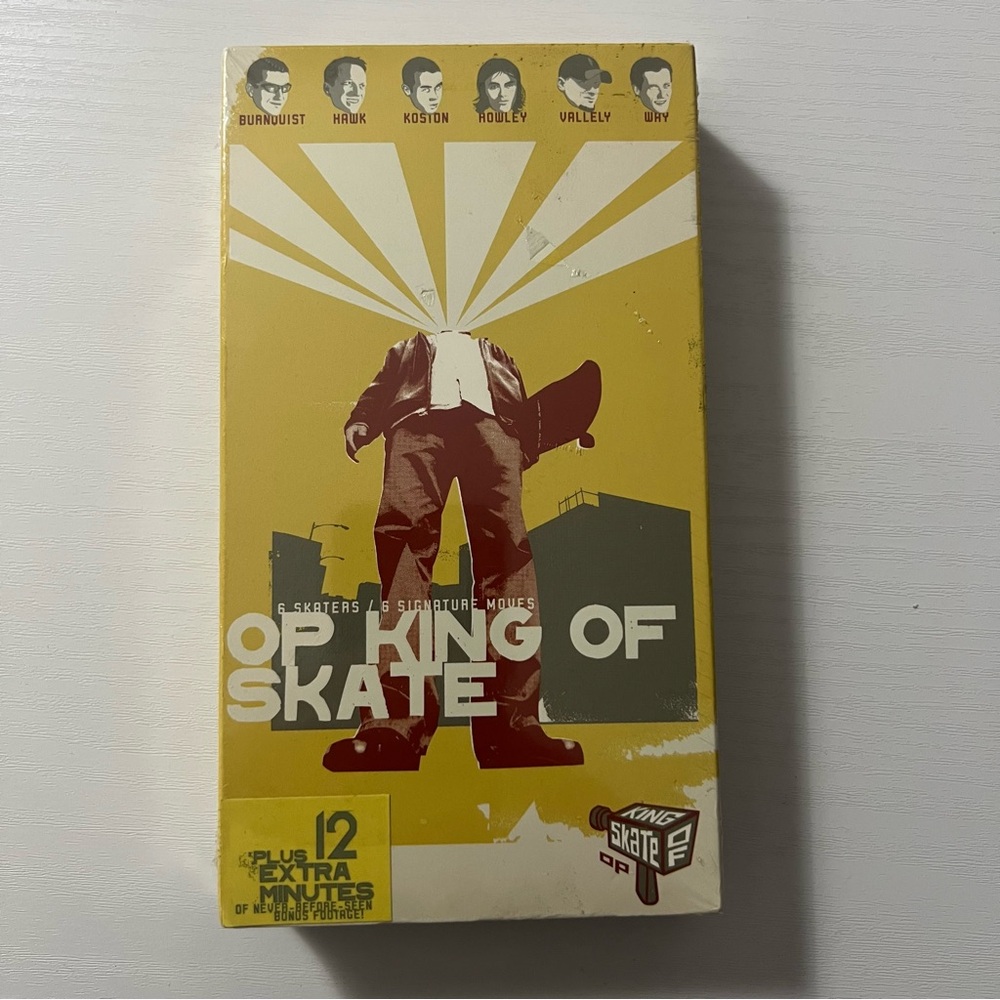 New Sealed Vintage Y2K OP King of Skate VHS Tape Cassette (2002)